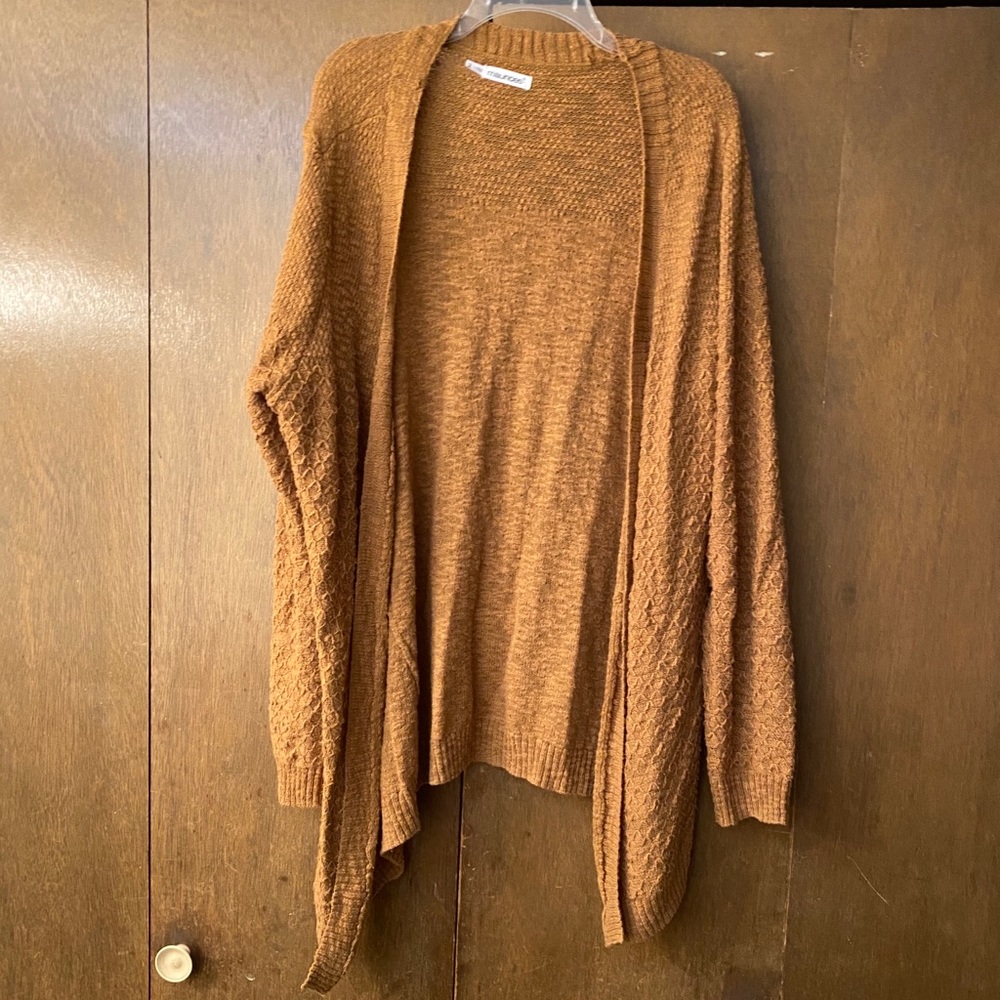 Long Sleeved Mustard Yellow Cardigan